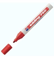Edding Markör Dekor Boya Yuvarlak Uçlu 2-4 MM Kırmızı 750
