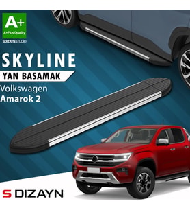 VW Amarok 2 Skyline Krom Yan Basamak 203 Cm 2023 Üzeri A+ Kalite