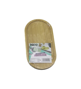 OVAL AHŞAP BAMBU YAĞDANLIK ALTLIK MİNİ TEPSİ 12 X 23.3 X 0.8CM (5690)