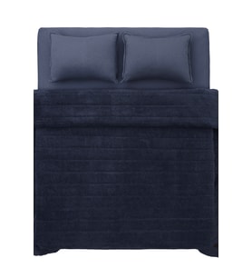 Koza Home Koza Lun İndigo Yatak Örtüsü Takımı Çift Kişilik 9083 230 x 240