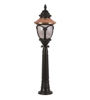 AVONNI BSU-68057-BSY-B Kahverengi/Siyah Boyalı Dış Mekan Aydınlatma E27 Aluminyum Polikarbon Cam 25cm