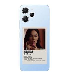 Xiaomi REDMI 12 Uyumlu Jennifer's Body Minimalist Poster Desenli Şeffaf Telefon Kılıfı