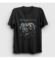 Presmono Unisex Siyah Pain Demons And Wizards T-Shirt 409651tt