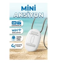 Manyetik Klipsli Mini Aksiyon Kamera 4K WiFi Geniş Açı Lens Su Geçirmez Spor Kamera