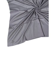 Valino Organik Pamuk Düz Renk Eşarp 100x100 cm - Doğal ve Nefes Alabilen Kumaş (Gri)