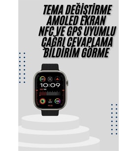 Akıllı Saat Uyku Ve Sağlık Takibi Gps Uyumlu Tema Değiştirme