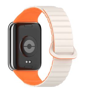 Lexroo Xiaomi Mi Band 8 Pro Silikon Kordon KRD-105 Strap Kayış - Starlight-Turuncu