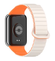Lexroo Xiaomi Mi Band 8 Pro Silikon Kordon KRD-105 Strap Kayış - Starlight-Turuncu