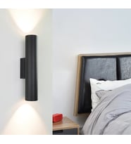 MYLİGHTS  RETRO  RUSTİK  DUVAR APLİK CİFT YÖNLÜ  LED APLİK  GÜN IŞI LED AMPUL DAHİL (Siyah)