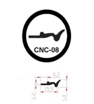 Contacall Cnc Kızak Fitili Cnc Sıyırıcı Contası 5 Metre Siyah