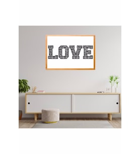 Love Yazılı Çerçeve Tablo