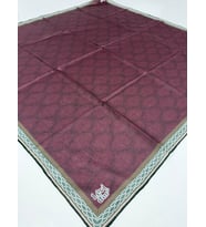 Lotus Desen Eşarp - 06107 (Bordo)