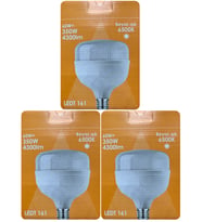 (3 Adet) Osaka 60W (350W) Beyaz Işık E27 Duylu (Kalın Duy) Led Torch Ampul