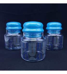 ŞIK DESENLİ VE KULLANIŞLI,CAM KAPAKLI 3 LÜ 1.SINIF KALİTELİ CAM SAKLAMA KABI SETİ(700 ML*3=2100 ML)