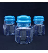 ŞIK DESENLİ VE KULLANIŞLI,CAM KAPAKLI 3 LÜ 1.SINIF KALİTELİ CAM SAKLAMA KABI SETİ(700 ML*3=2100 ML)