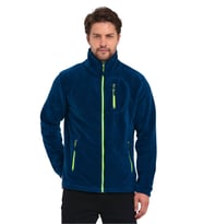 Erkek Polar Tam Fermuarlı 3 Cepli Outdoor Polar Ceket Tactical Flecee (İndigo)