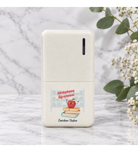 Kütüphane Öğretmenine İsme Özel Powerbank