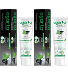 Agarta Doğal Diş Macunu 100ML Aktif Karbonlu (2 Li Set)