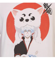 Bant Giyim - Gintama Beyaz Erkek T-shirt Tişört
