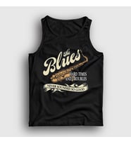 Presmono Unisex Siyah Hard Times Müzik Blues Atlet 532041tt