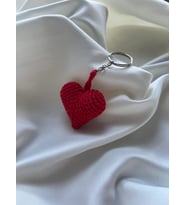 Amigurumi Kalp Anahtarlık