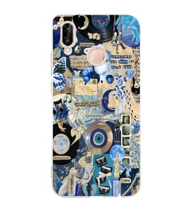 Huawei P20 Lite Uyumlu Baskılı Yumuşak Silikon Şeffaf Telefon Kılıfı