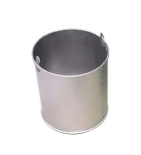 SAC KÜÇÜK SOBA KOVASI 30X26CM 0,60MM ALTTAN DELİKLİ