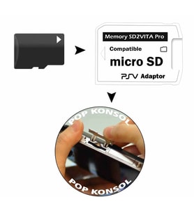 Sd2Vita Ps Vita için Hafıza Kartı Adaptörü Vita Hafıza Kartı sd2vita kart (Beyaz)