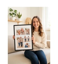 Kişiye Özel Aile Fotoğraf Kolaj Çerçevesi Anne Baba İçin Anlamlı Hatıra Hediyesi Dekoratif Tasarım