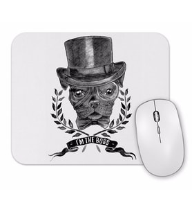 I'm The Boss Sihirbaz Pug Köpek Mouse Pad