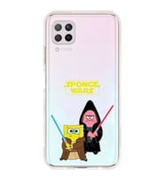 Huawei P40 Lite Uyumlu Sunger Bob Star Wars Desenli Şeffaf Telefon Kılıfı