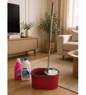 Otomatik Mop Temizlik Seti-Bordo