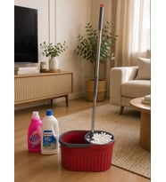 Otomatik Mop Temizlik Seti-Bordo