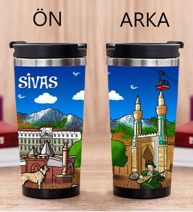 Sivas Tasarımlı Fotoğraflı Termos
