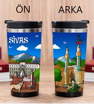 Sivas Tasarımlı Fotoğraflı Termos