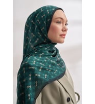 ZÜMRÜT Armanda AA Monogram Desen Vual Şal