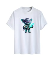 Animasyon Görselli  Unisex (Tshirt) Tişört (Beyaz)