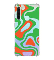 Xiaomi Redmi Note 8 Köşe Korumalı Antişok Kapak Renkli Desen Tasarımlı Şeffaf Silikon Kılıf