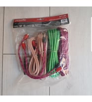 AUDİOMAX 8 GA KABLO SETİ + 2 ADET ÇATAL FİŞ