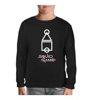 Squid Game-Final Game Siyah Çocuk Sweatshirt