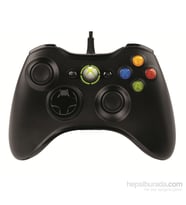 Xbox 360 OEM Common Controller Win Kablolu Uzaktan Kumanda ( Hem PC Hemde Xbox 360 Uyumlu ) (Siyah)
