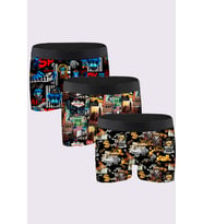 Laula Erkek Boxer 3'lü Set Premium Collection %100 Pamuk