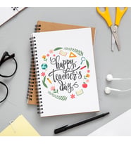 Öğretmenler Günü Tasarımlı Defter