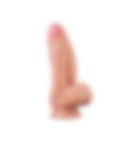 River World 25,4 cm ( 10 İnç ) Çift Katmanlı Platin Serisi Et Dokusu Dildo