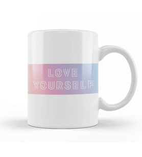 Bts Love Yourself Pastel Gradient Kupa Bardak Porselen
