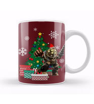 Big Daddy BioShock Around The Christmas Tree Kupa Bardak Porselen