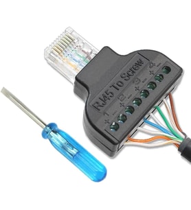 Lexroo RJ45 To Screw Terminal Vidalı Klemens Çevirici