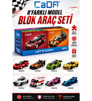 Cada 8 Farklı Model Blok Araç Seti Toplam 1205 Parça Oyuncak Yapım Seti Blok -ffC55048W
