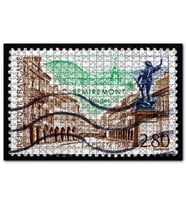 Cakapuzzle Fransa 1995 Yılına Ait Posta Pulu  Puzzle Yapboz MDF (Ahşap) (120 Parça)