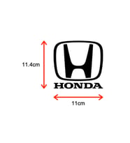 Honda İçin Uyumlu Aksesuar Oto Sticker Siyah 11 Cm